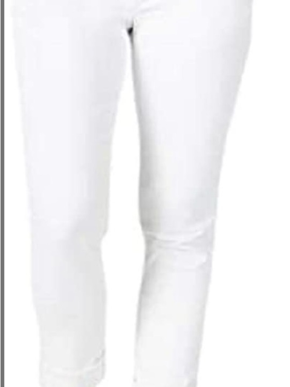 Riders By Lee Indigo Women's Fringe Cuff Boyfriend Jean, White, 6 - NWT